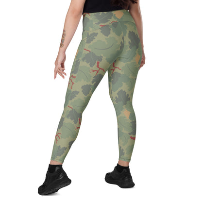 American USMC Wine Leaf Mitchell CAMO Leggings with pockets - Womens With Pockets