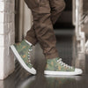 American USMC Wine Leaf Mitchell CAMO Men’s high top canvas shoes - White / 5