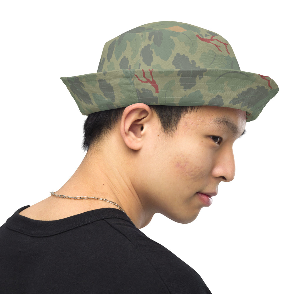 American USMC Wine Leaf Mitchell CAMO Reversible bucket hat - Bucket Hat