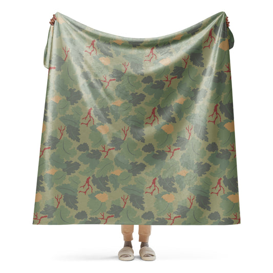 American USMC Wine Leaf Mitchell CAMO Sherpa blanket - 60″×80″ - Blanket