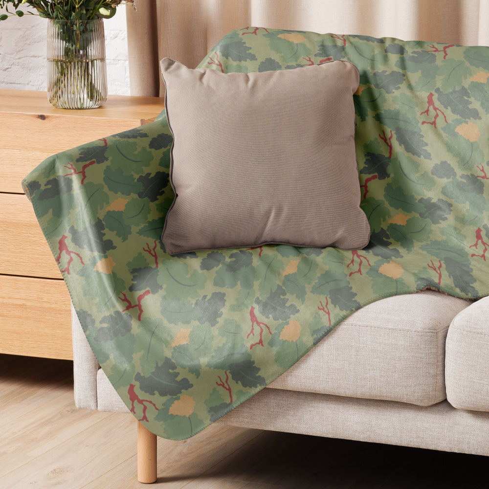 American USMC Wine Leaf Mitchell CAMO Sherpa blanket - Blanket