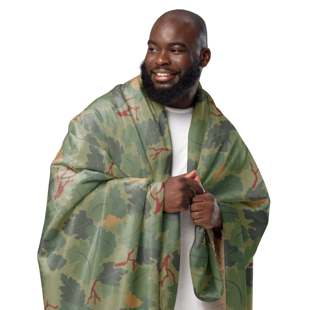 American USMC Wine Leaf Mitchell CAMO Sherpa blanket - Blanket