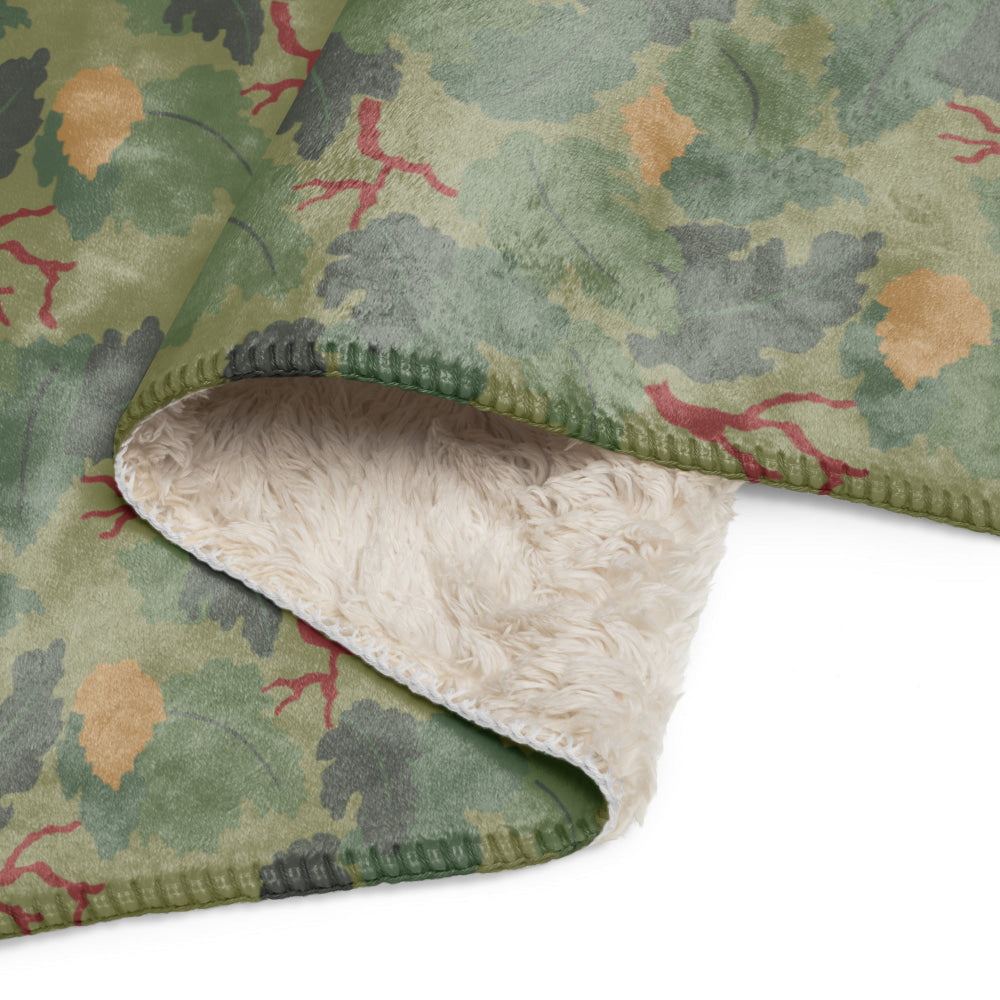 American USMC Wine Leaf Mitchell CAMO Sherpa blanket - Blanket