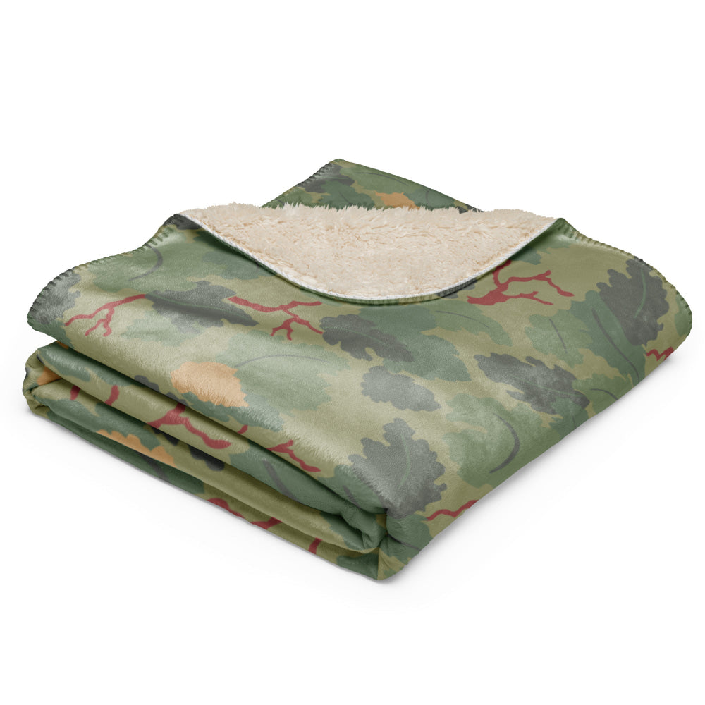 American USMC Wine Leaf Mitchell CAMO Sherpa blanket - Blanket