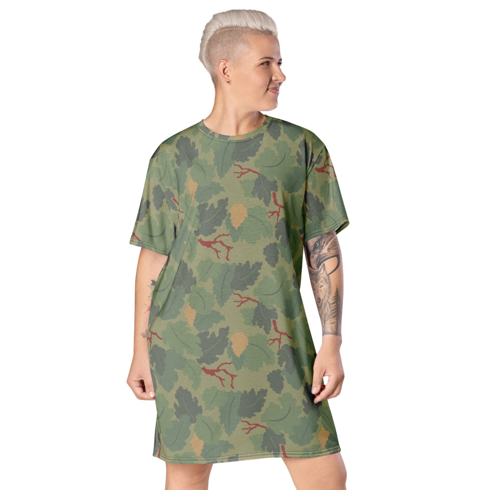 American USMC Wine Leaf Mitchell CAMO T-shirt dress - 2XS - Womens T-Shirt Dress