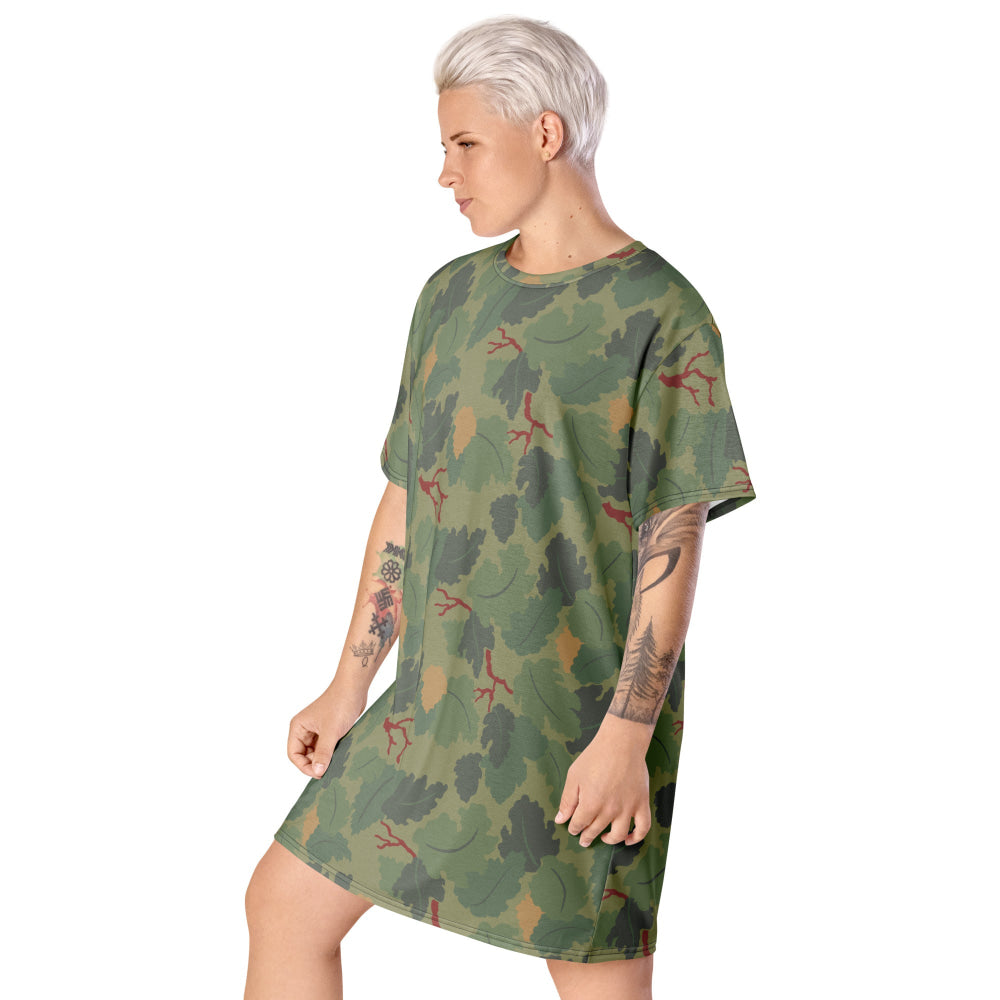 American USMC Wine Leaf Mitchell CAMO T-shirt dress - Womens T-Shirt Dress