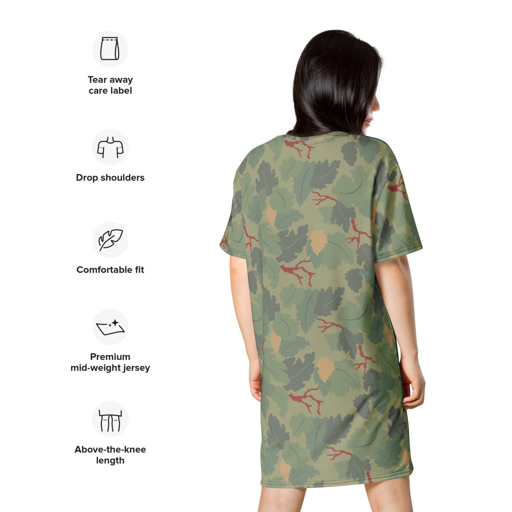 American USMC Wine Leaf Mitchell CAMO T-shirt dress - Womens T-Shirt Dress