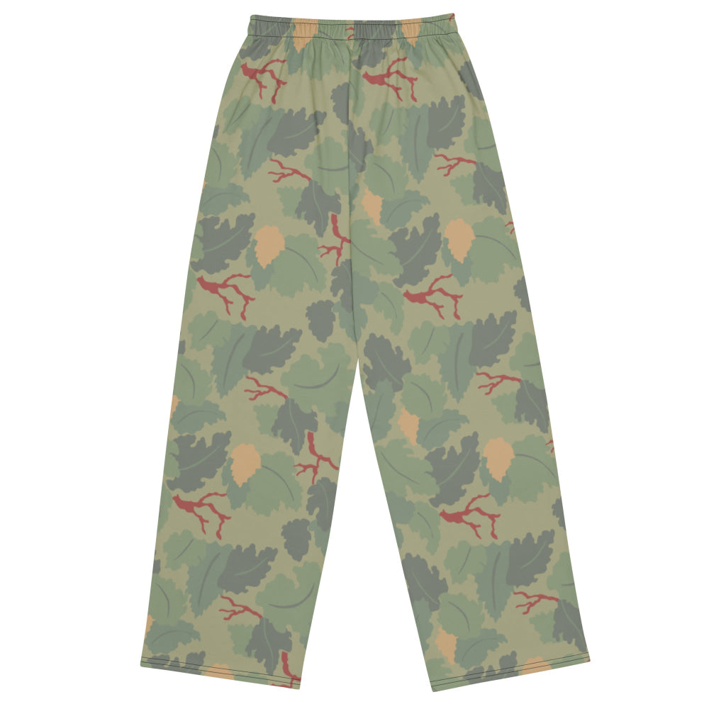 American USMC Wine Leaf Mitchell CAMO unisex wide-leg pants - Unisex Wide-Leg Pants