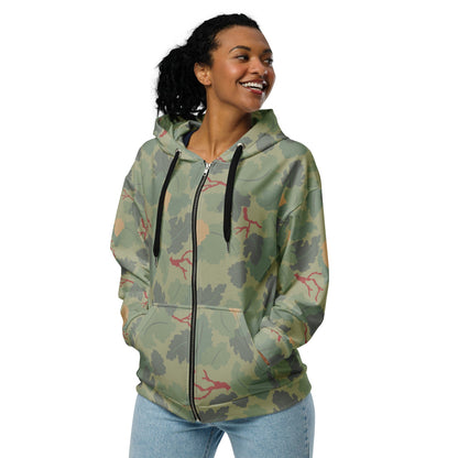 American USMC Wine Leaf Mitchell CAMO Unisex zip hoodie - Zip Hoodie