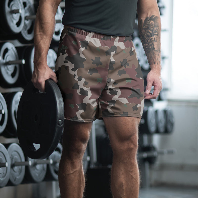 American WW2 Experimental CAMO Unisex Athletic Long Shorts - 2XS