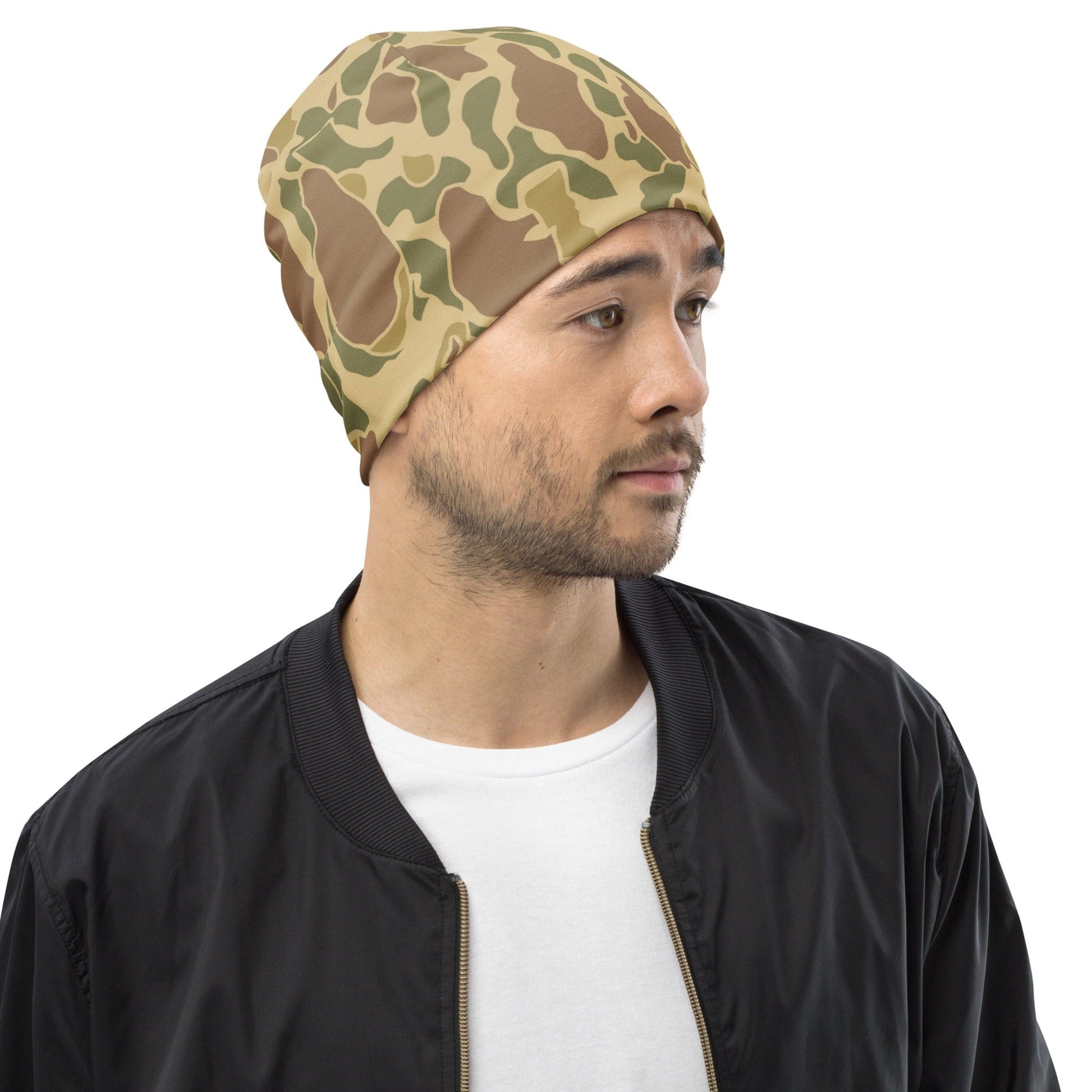 American WW2 M1942 Frog Skin Beach CAMO Beanie