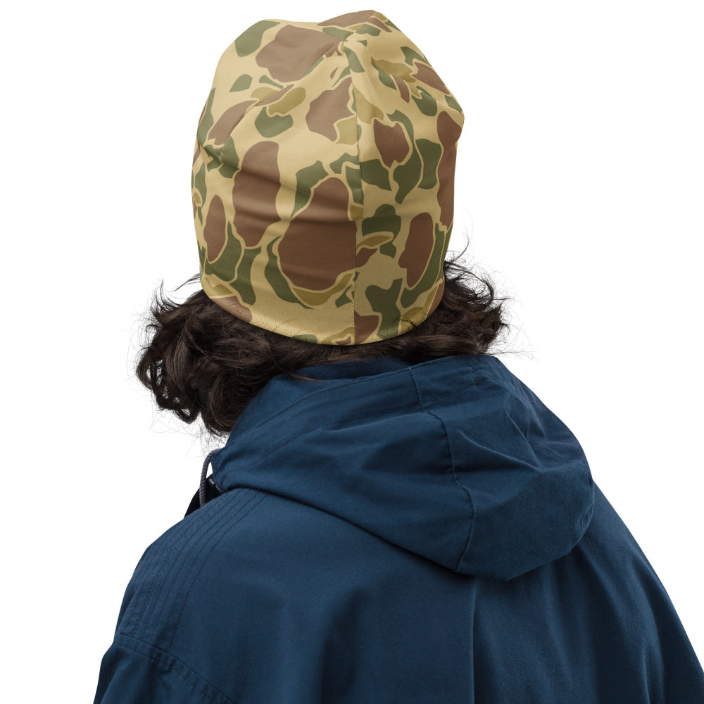 American WW2 M1942 Frog Skin Beach CAMO Beanie