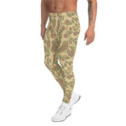 American WW2 M1942 Frog Skin Beach CAMO Men’s Leggings - Mens