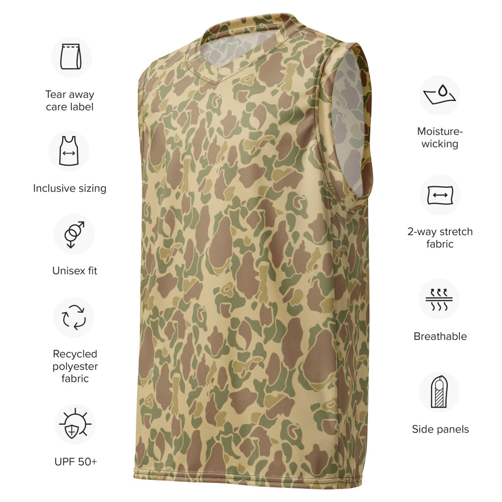 American WW2 M1942 Frog Skin Beach CAMO unisex basketball jersey - Unisex Basketball Jersey