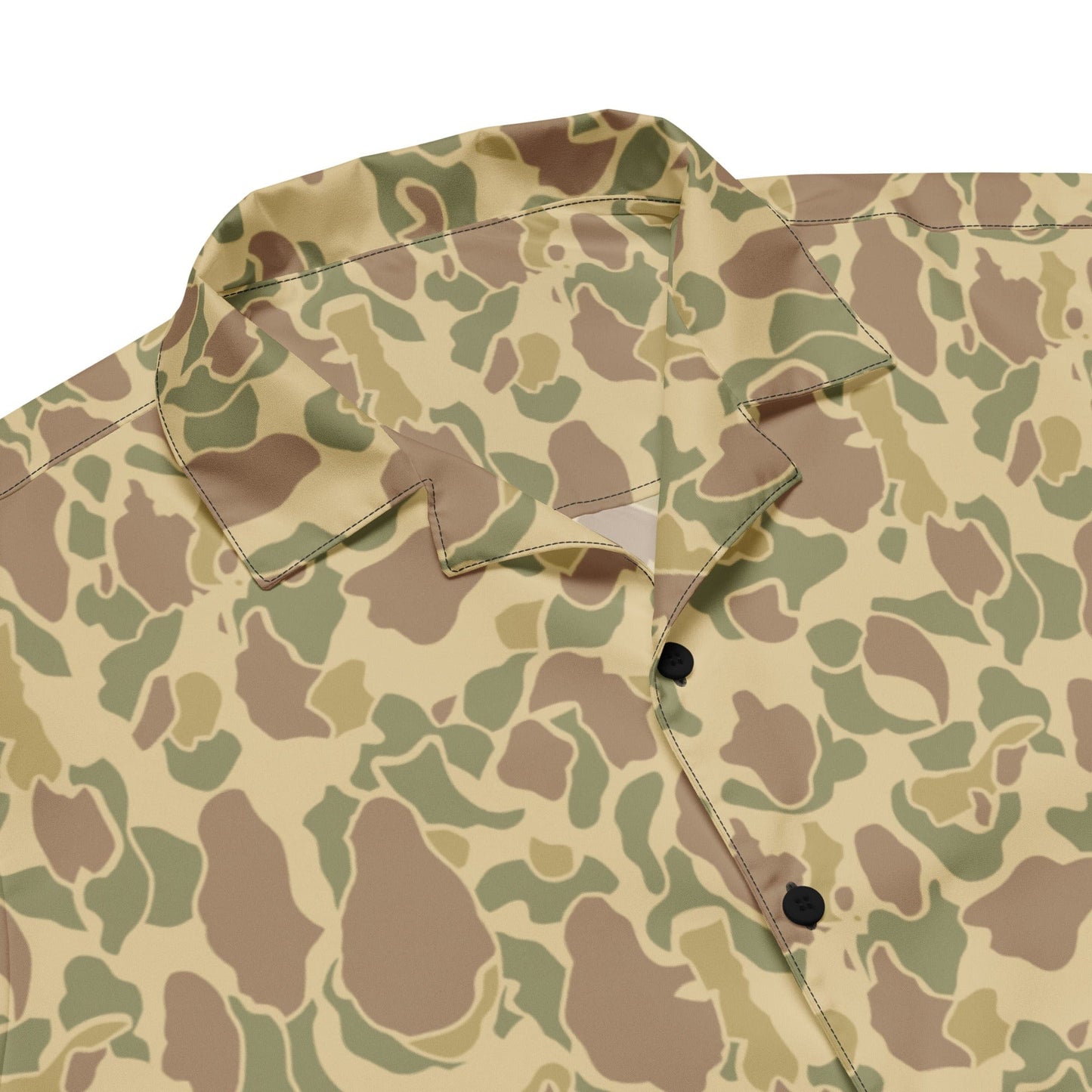 American WW2 M1942 Frog Skin Beach CAMO Unisex button shirt - Button Shirt