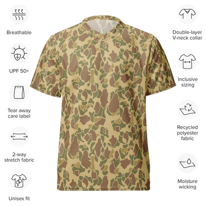 American WW2 M1942 Frog Skin Beach CAMO unisex sports jersey - Unisex Sports Jersey