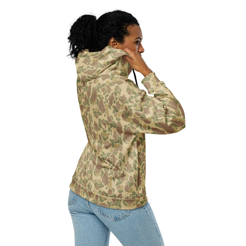 American WW2 M1942 Frog Skin Beach CAMO Unisex zip hoodie - Zip Hoodie