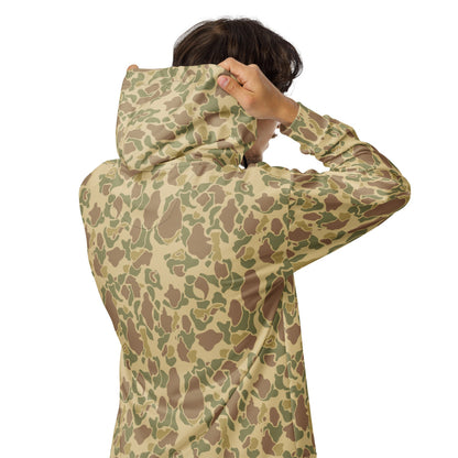 American WW2 M1942 Frog Skin Beach CAMO Unisex zip hoodie - Zip Hoodie