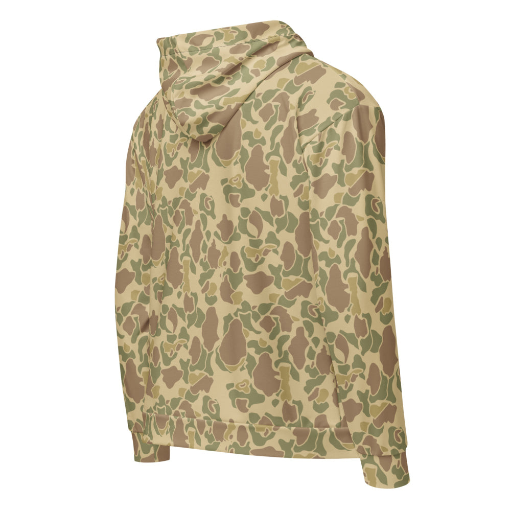 American WW2 M1942 Frog Skin Beach CAMO Unisex zip hoodie - Zip Hoodie