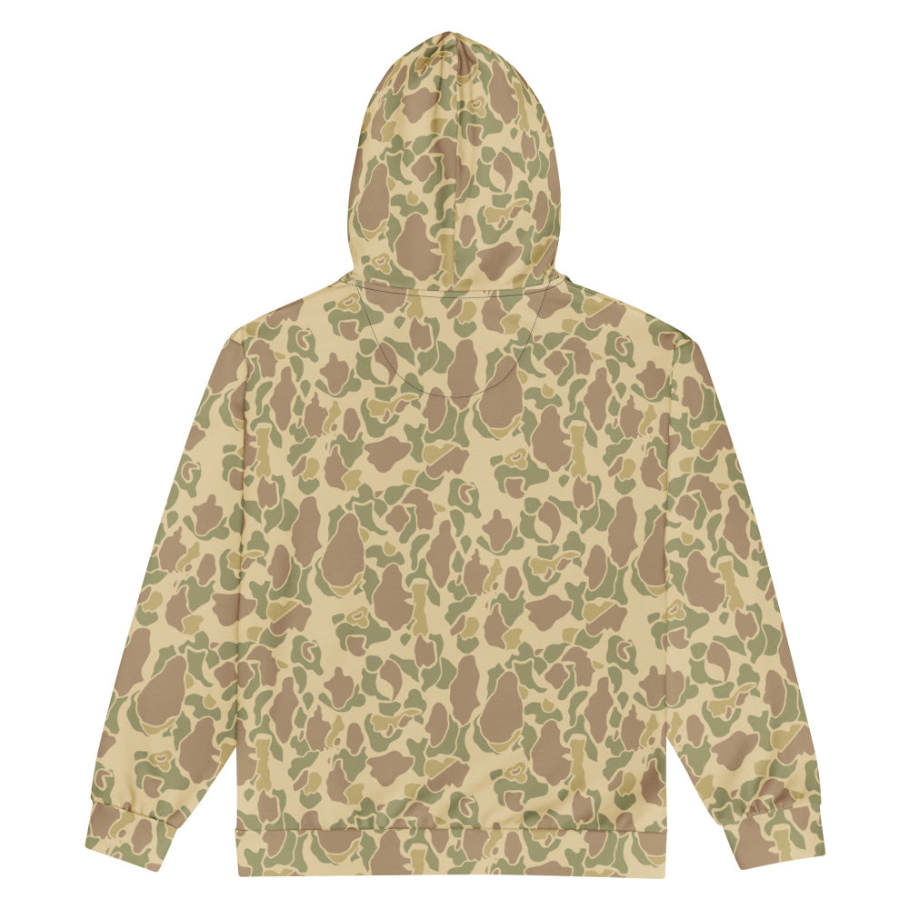 American WW2 M1942 Frog Skin Beach CAMO Unisex zip hoodie - Zip Hoodie