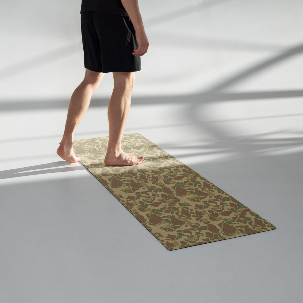 American WW2 M1942 Frog Skin Beach CAMO Yoga mat - Mat