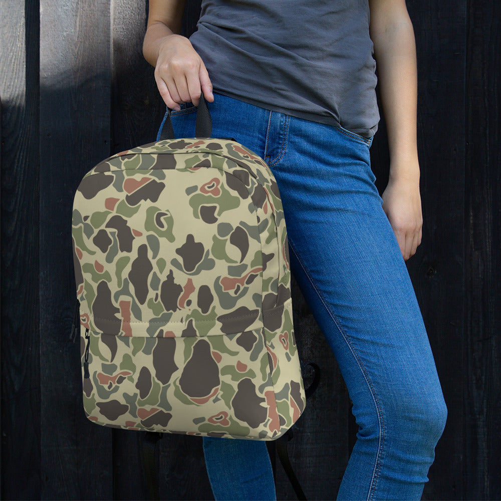 American WW2 M1942 Frog Skin Jungle Faded CAMO Backpack