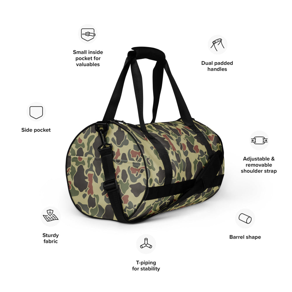 American WW2 M1942 Frog Skin Jungle Faded CAMO gym bag - Gym Bag