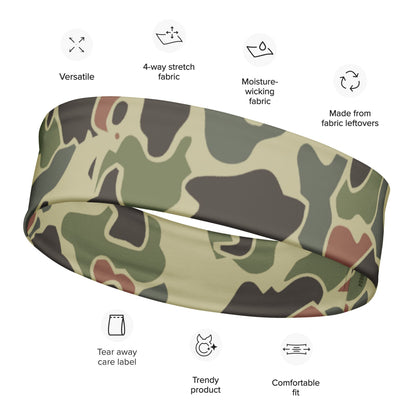 American WW2 M1942 Frog Skin Jungle Faded CAMO Headband - M