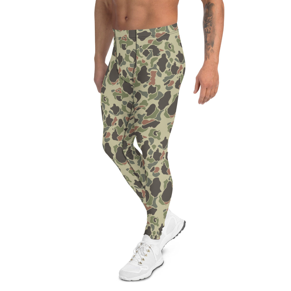 American WW2 M1942 Frog Skin Jungle Faded CAMO Men’s Leggings - Mens