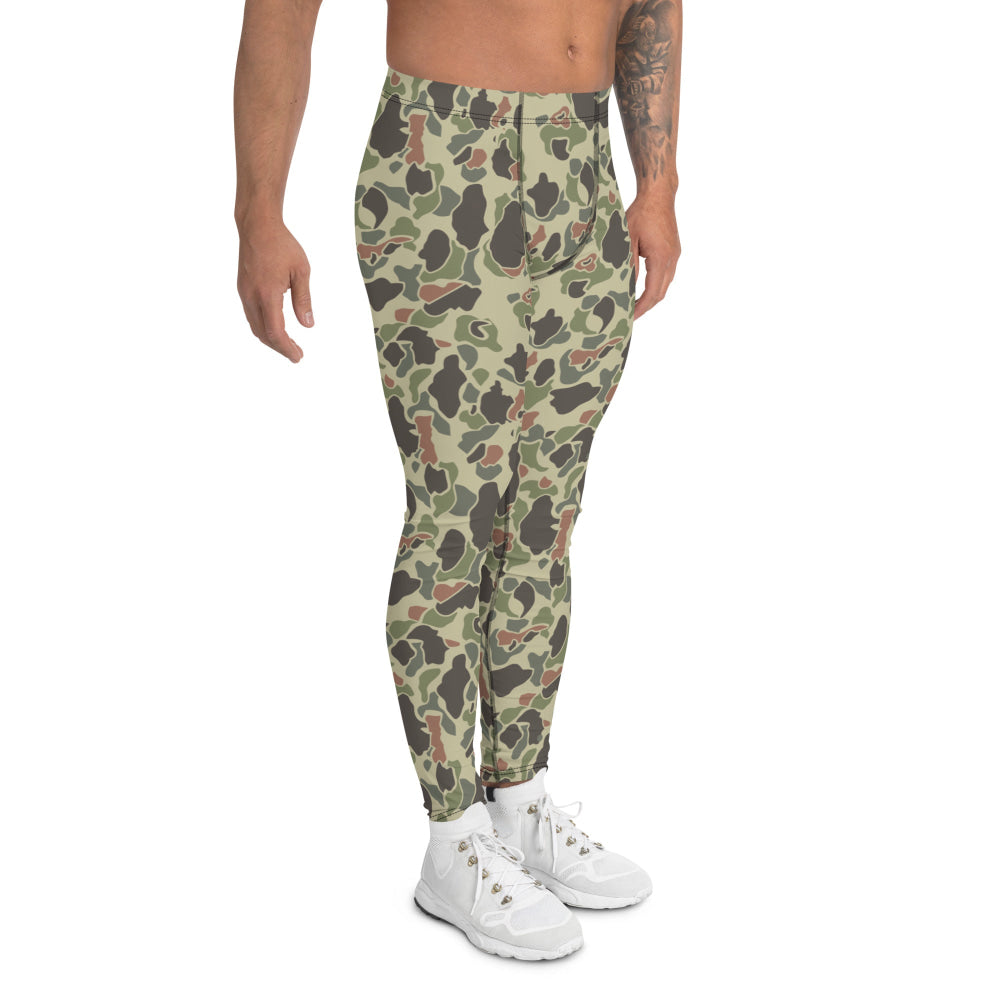 American WW2 M1942 Frog Skin Jungle Faded CAMO Men’s Leggings - Mens