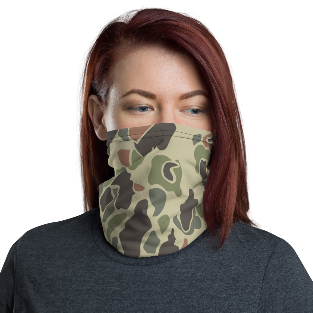 American WW2 M1942 Frog Skin Jungle Faded CAMO Neck Gaiter