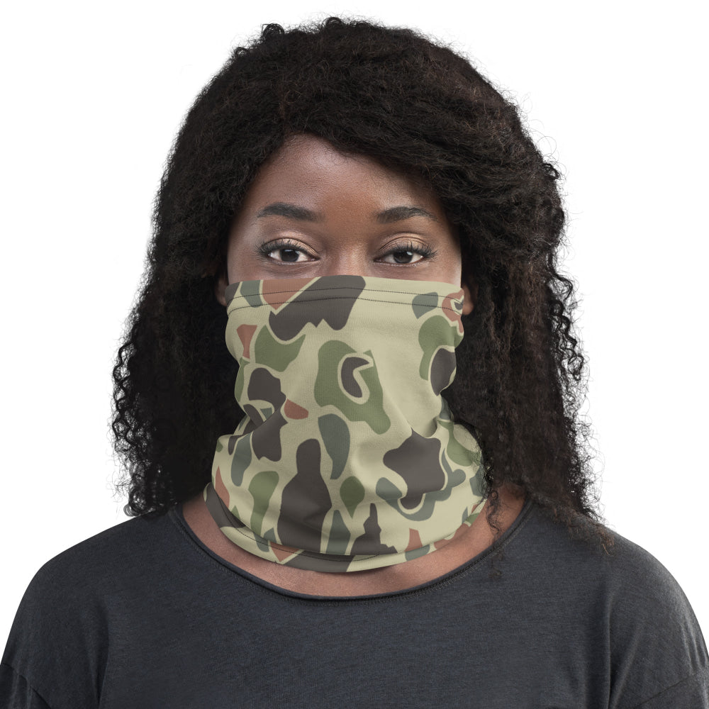 American WW2 M1942 Frog Skin Jungle Faded CAMO Neck Gaiter