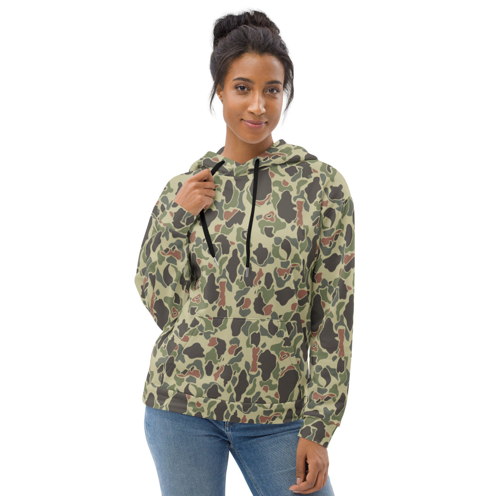 American WW2 M1942 Frog Skin Jungle Faded CAMO Unisex Hoodie