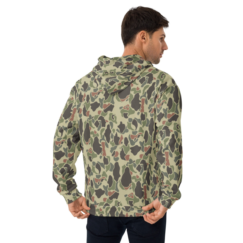 American WW2 M1942 Frog Skin Jungle Faded CAMO Unisex Hoodie