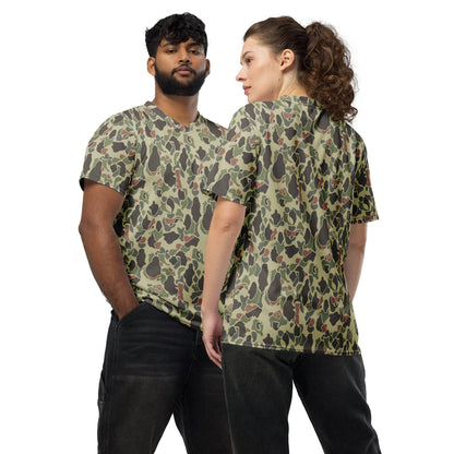 American WW2 M1942 Frog Skin Jungle Faded CAMO unisex sports jersey - 2XS - Unisex Sports Jersey