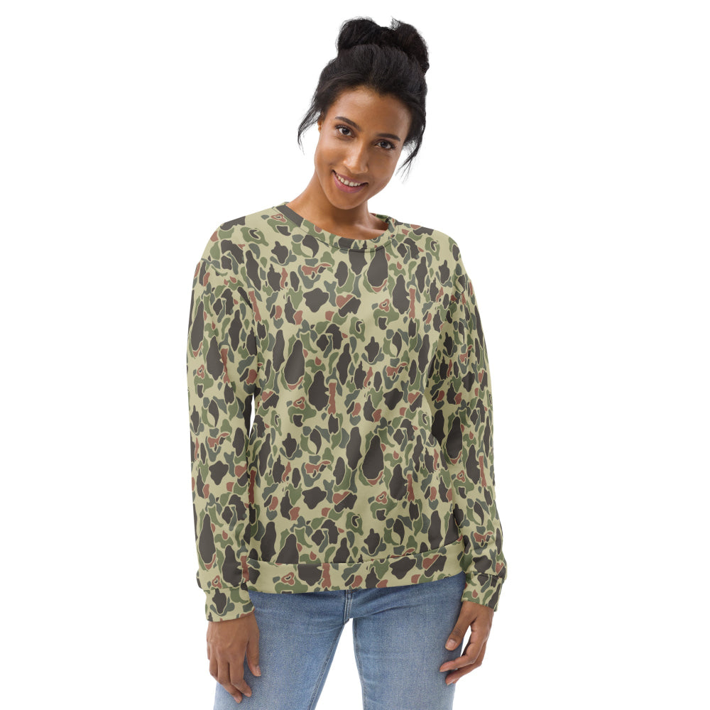 American WW2 M1942 Frog Skin Jungle Faded CAMO Unisex Sweatshirt