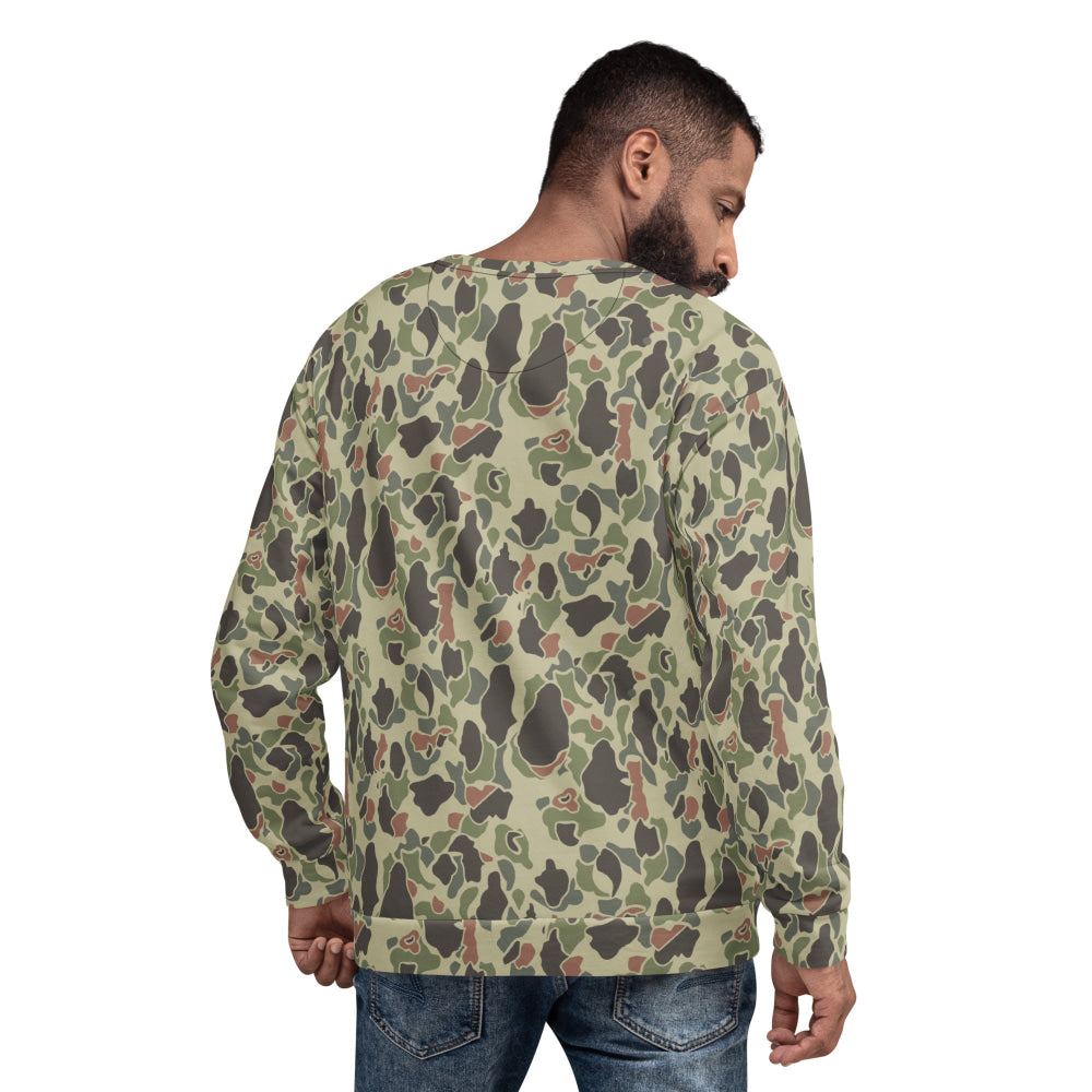 American WW2 M1942 Frog Skin Jungle Faded CAMO Unisex Sweatshirt