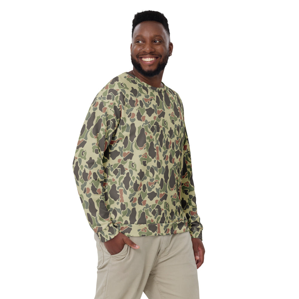 American WW2 M1942 Frog Skin Jungle Faded CAMO Unisex Sweatshirt