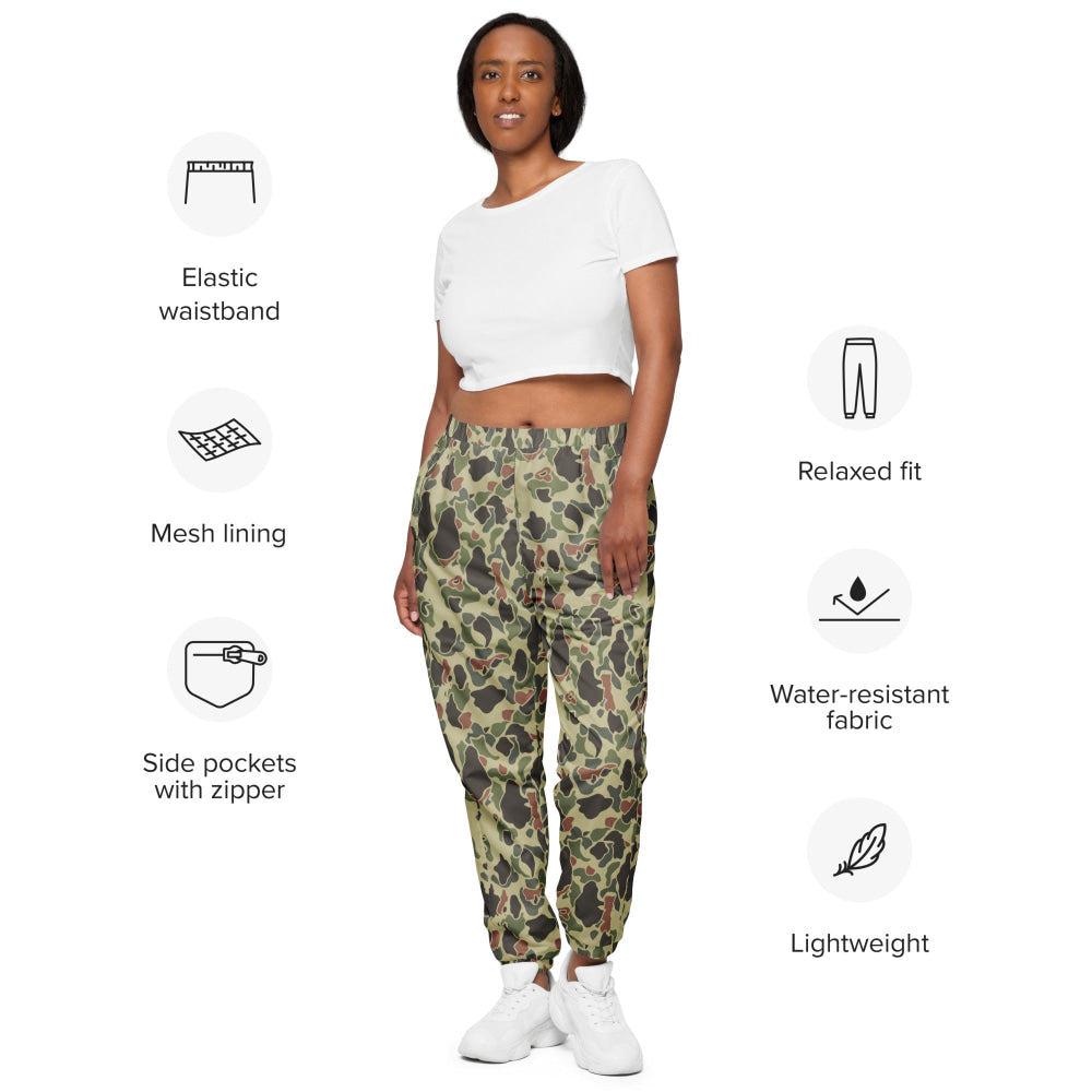 American WW2 M1942 Frog Skin Jungle Faded CAMO Unisex track pants - Track Pants