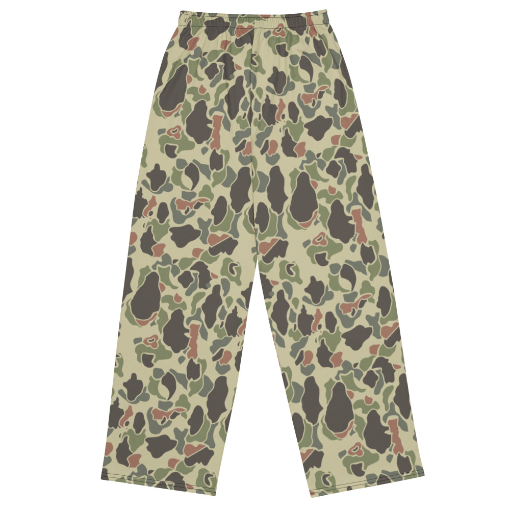 American WW2 M1942 Frog Skin Jungle Faded CAMO unisex wide-leg pants - Unisex Wide-Leg Pants