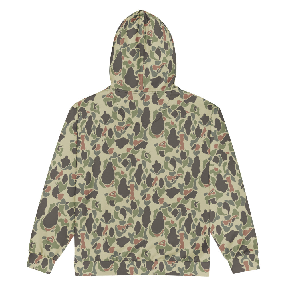 American WW2 M1942 Frog Skin Jungle Faded CAMO Unisex zip hoodie - Zip Hoodie