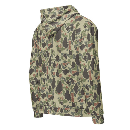 American WW2 M1942 Frog Skin Jungle Faded CAMO Unisex zip hoodie - Zip Hoodie