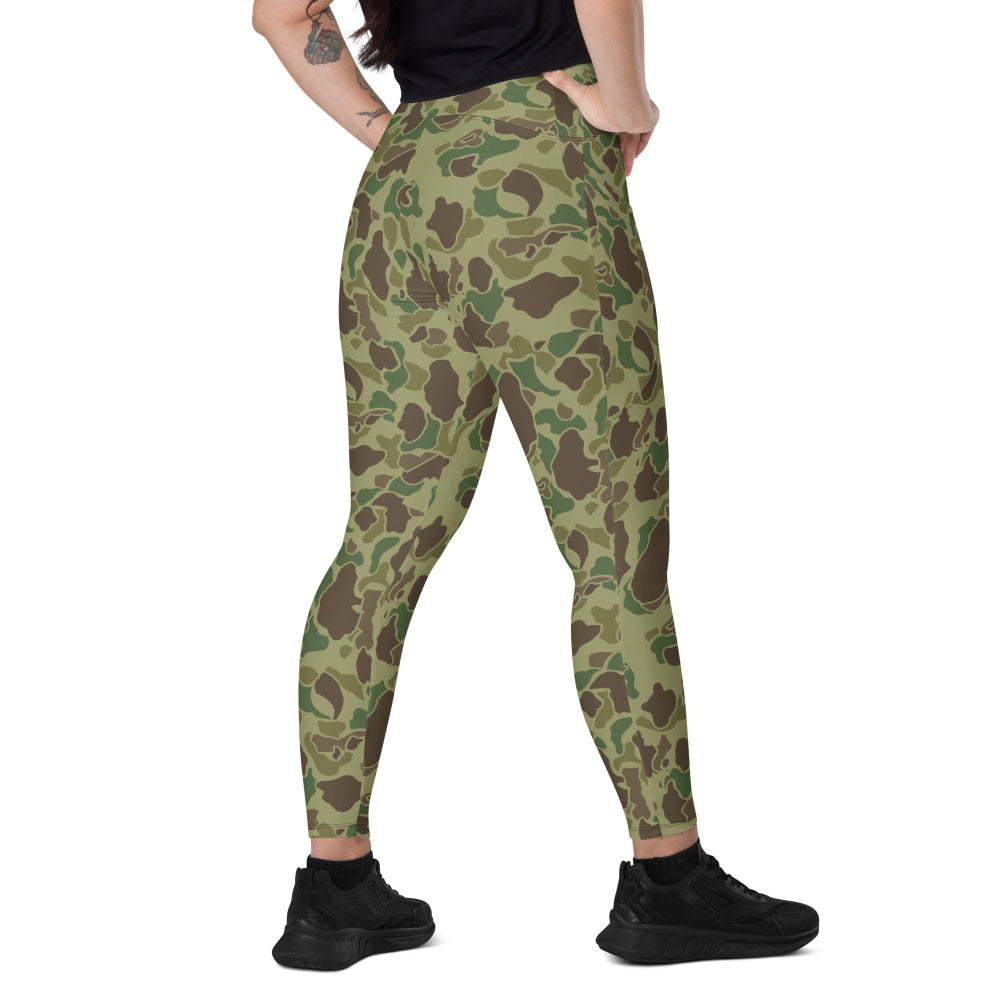 American WW2 M1942 Frog Skin Jungle CAMO Leggings with pockets - 2XS - Womens With Pockets