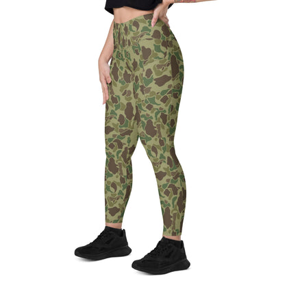 American WW2 M1942 Frog Skin Jungle CAMO Leggings with pockets - Womens With Pockets