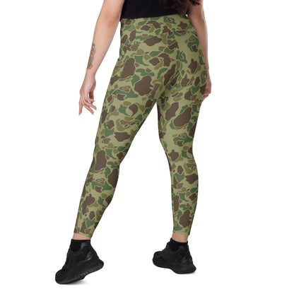 American WW2 M1942 Frog Skin Jungle CAMO Leggings with pockets - Womens With Pockets