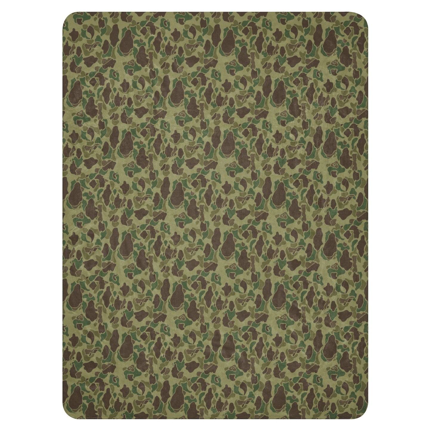 American WW2 M1942 Frog Skin Jungle CAMO Sherpa blanket - Blanket