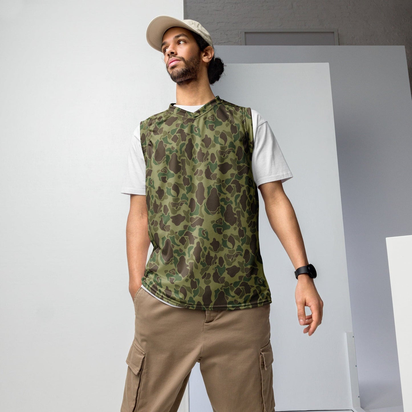 American WW2 M1942 Frog Skin Jungle CAMO unisex basketball jersey - 2XS - Unisex Basketball Jersey