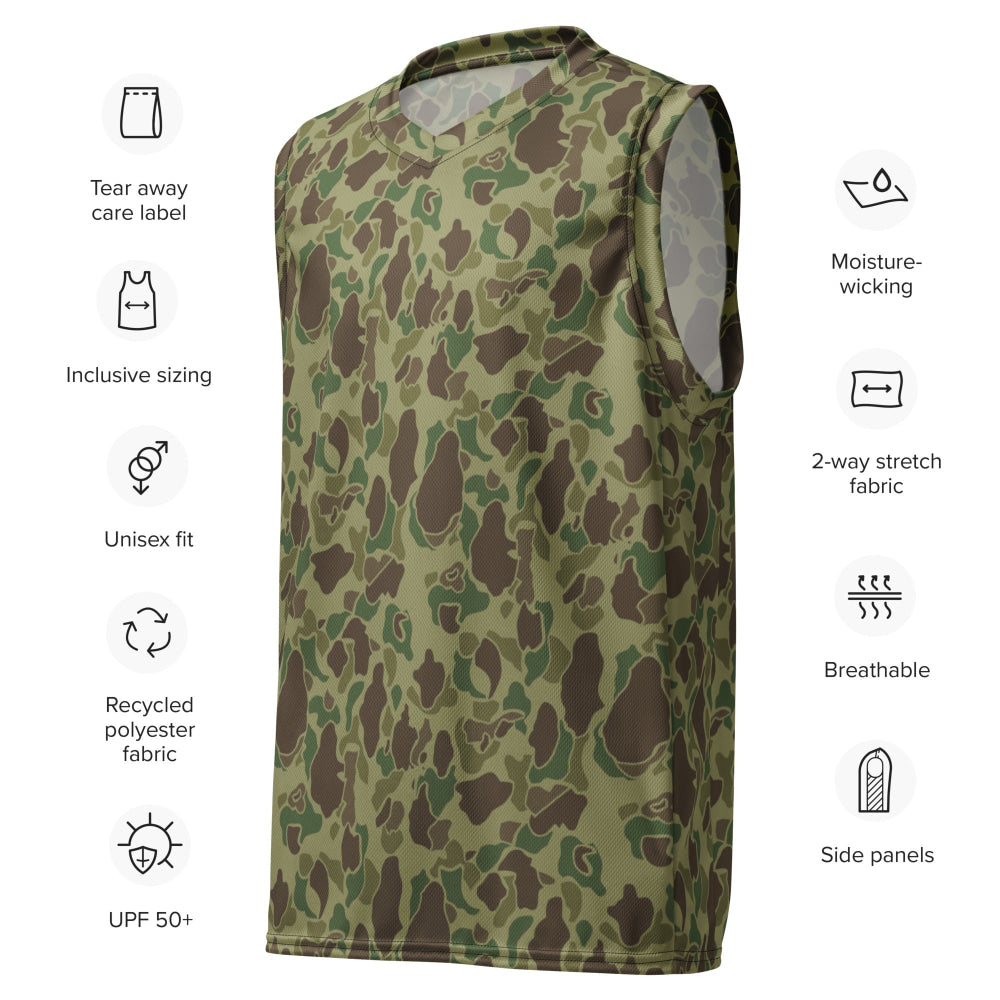 American WW2 M1942 Frog Skin Jungle CAMO unisex basketball jersey - Unisex Basketball Jersey