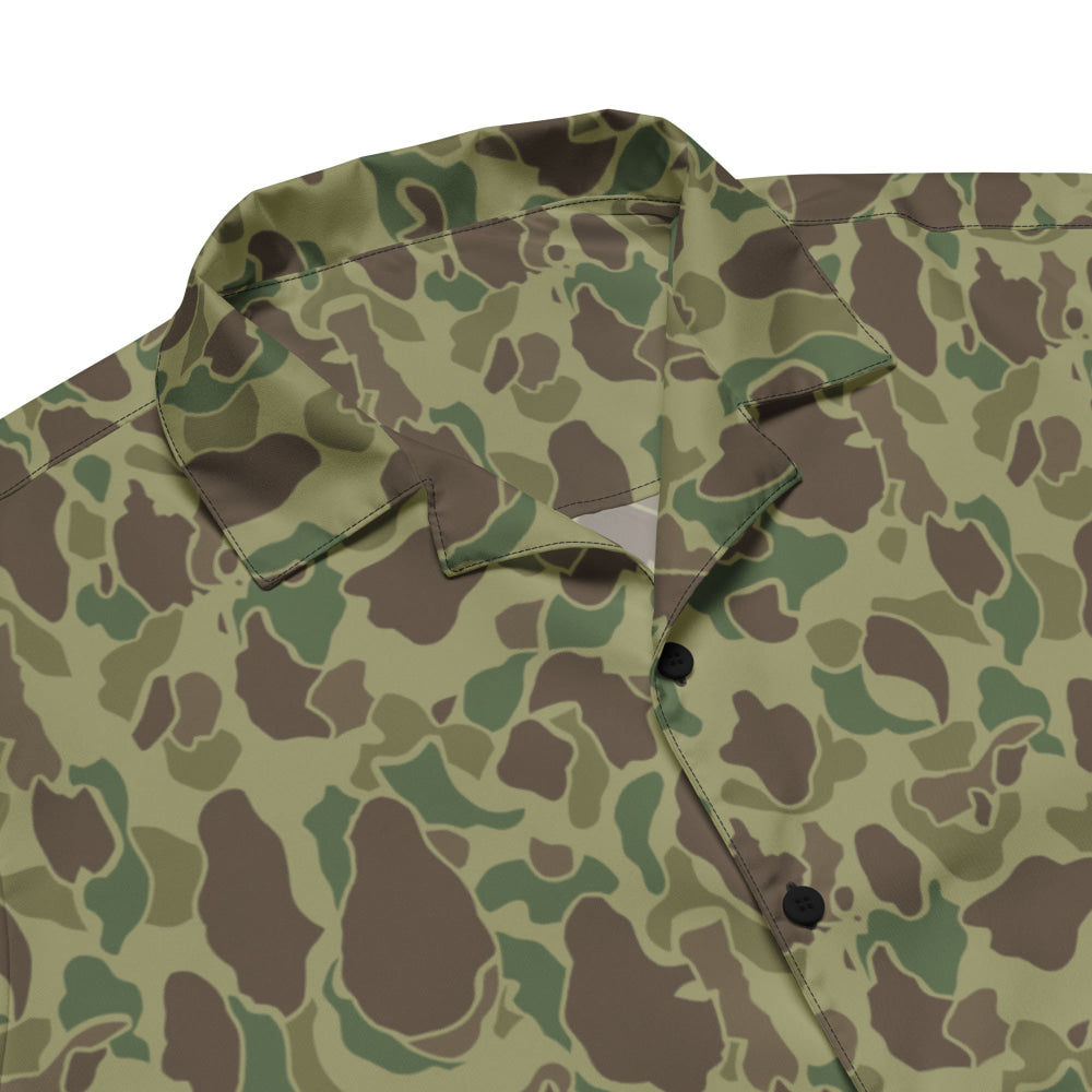 American WW2 M1942 Frog Skin Jungle CAMO Unisex button shirt - Button Shirt