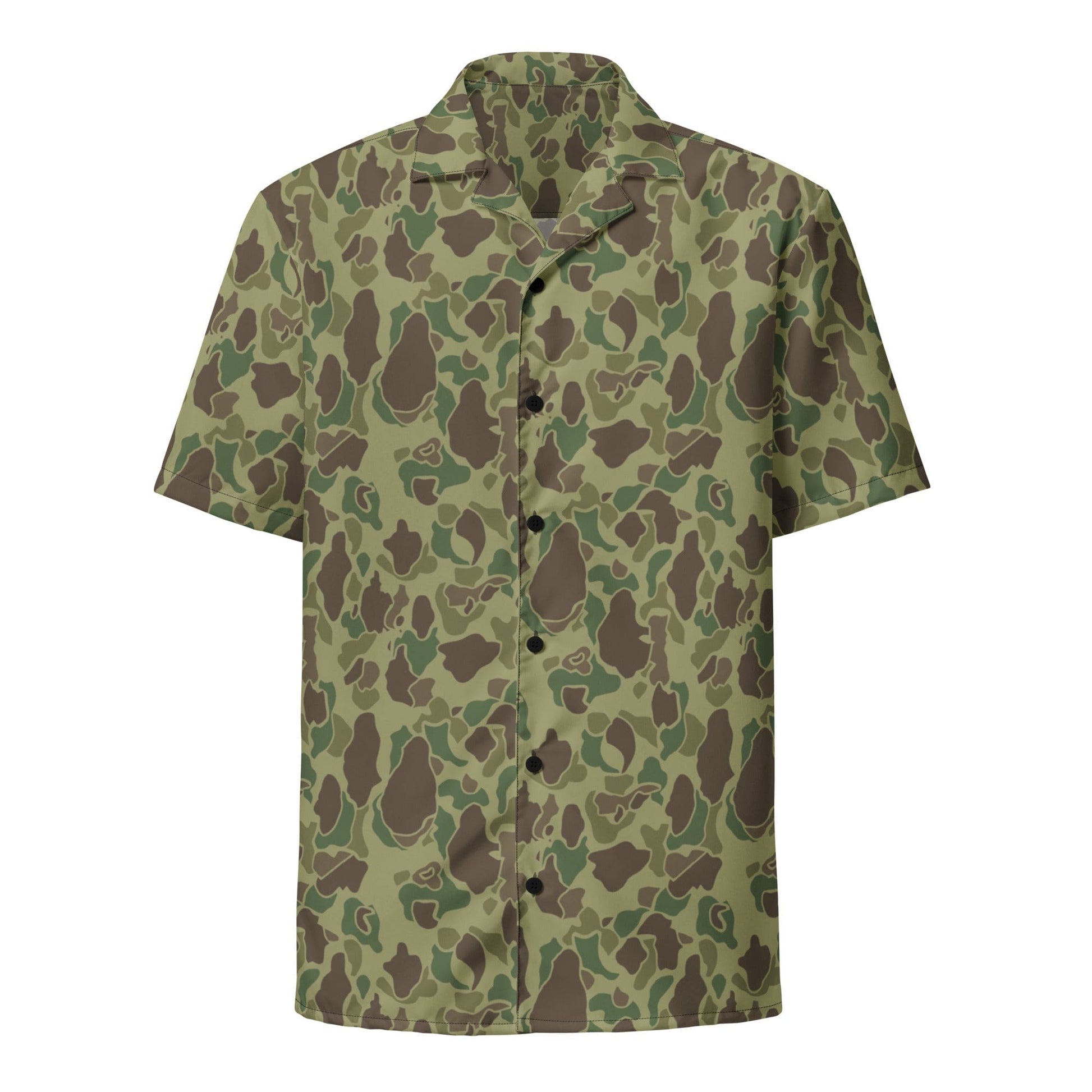 American WW2 M1942 Frog Skin Jungle CAMO Unisex button shirt - Button Shirt